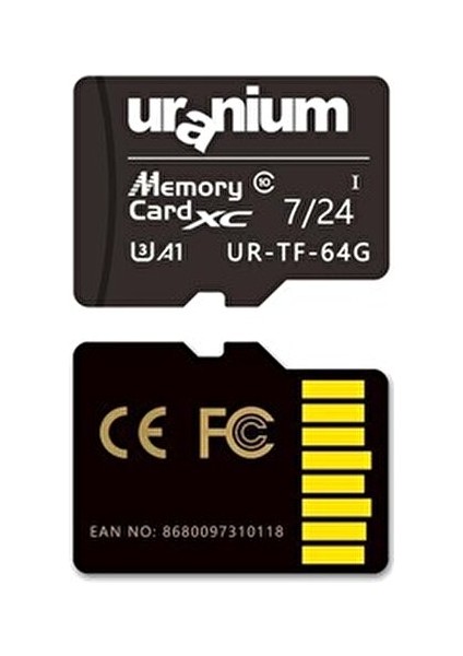 UR-TF-32G 32GB Micro Sd Card U3 7/24 Hafıza Kartı 100/40MBS