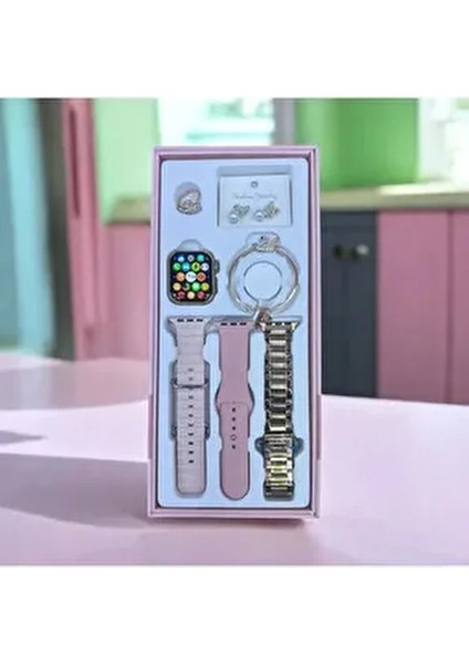 G39 Mini Kadın Akıllı Saat Flamingo Kolye Hediyeli Ios ve Android Uyumlu G39 Mini