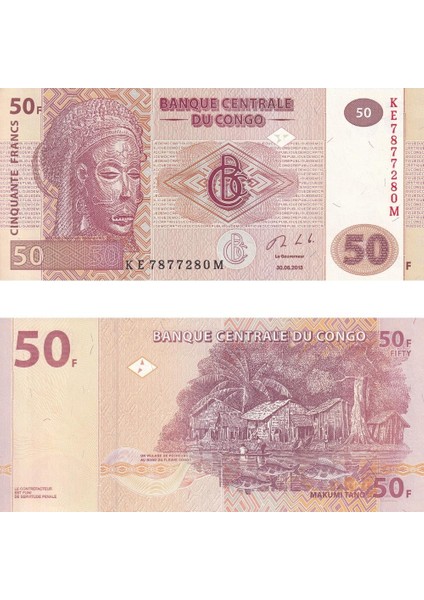 Kongo 50 Franc - 2013 - Çil