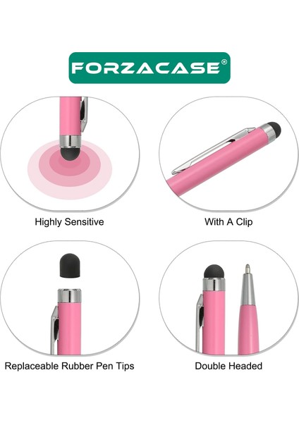 Universal Telefon Tablet iPad 2in1 Tükenmez ve Touchpen Dokunmatik Kalem - FC1122 modelleri