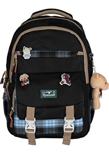 Relaxion Su Geçirmez Kumaş Kore Tarzı Sırt Çantası Termal Beslenme Çantası ve Kalemlik Üçlü Set fiyatları