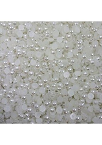 500 Adet 4 mm Beyaz Yarım Inci Boncuk - Küçük Boy Yarım Inci Boncuk fiyatları