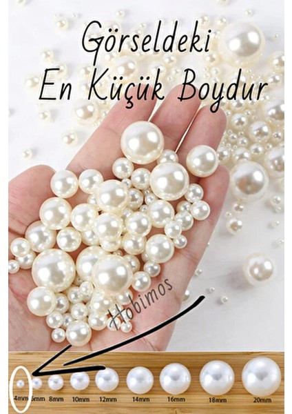 500 Adet 4 mm Beyaz Yarım Inci Boncuk - Küçük Boy Yarım Inci Boncuk modelleri