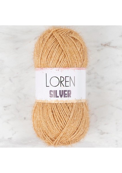 Loren Silver Bej El Örgü Ipi - RS00100 - 34095