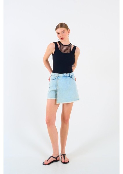 Içi Dantelli Kaşkorse Atlet - Beyaz modelleri