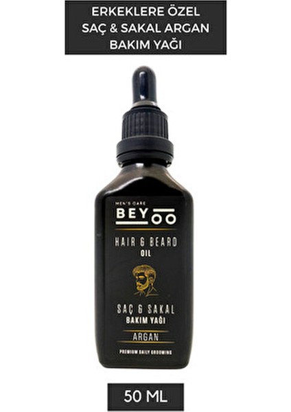 Argan Özlü Saç ve Sakal Serumu 50 ml – Besleyici ve Parlaklık Etkili Bakım Yağı