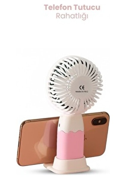 Mini Fan Şarjlı Taşınabilir El Vantilatörü 5W Güçlü Meyve Figürlü USB Mini Fan modelleri
