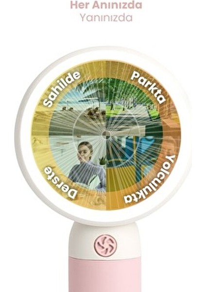 Mini Fan Şarjlı Taşınabilir El Vantilatörü 5W Güçlü Meyve Figürlü USB Mini Fan