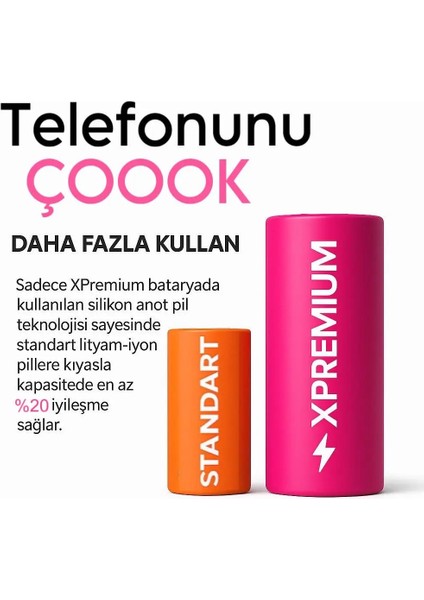 Xpremium Tcl 20E Uyumlu Batarya Pil Süper Yüksek Kalite 4000 Mah fiyatları