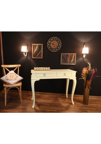 Wooding 110 cm Çekmeceli Masif Krem Dresuar fırsatları