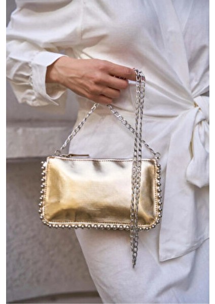 Boncuklu Kadın Çanta,küçük Boy Zincir Çapraz Askılı Kadın Kol Omuz Çantası fiyatları