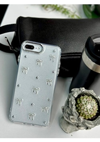 Iphone 7 Plus ve 8 Plus Uyumlu Mini Fiyonk Oyuncak Tasarımlı Esnek Silikon Kılıf fırsatları