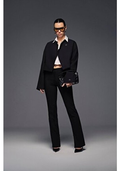 Diagonal Crop Blazer Ceket fiyatları