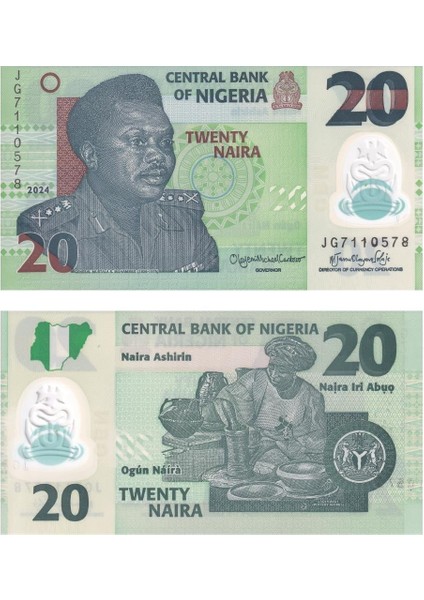 Nijerya 20 Naira - 2024 - Çil