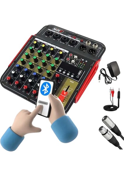 Ample Little Paket-2 Aktif Hoparlör ve Mixer Full Ses Sistemi Seti modelleri