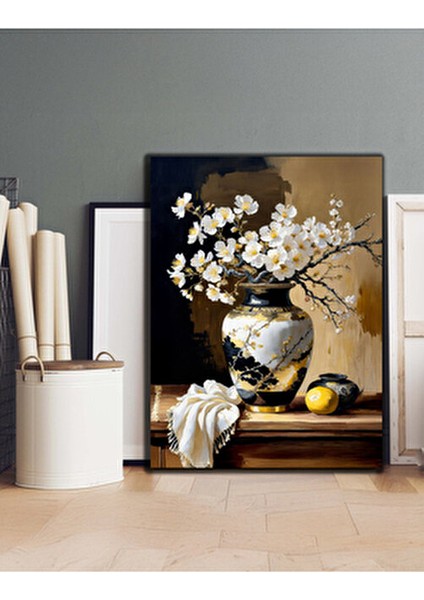 Baharın Şıklığı Dekoratif Kanvas Duvar Tablo fırsatları