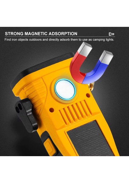 Wison WS-1414 Cam Kıracaklı Dijital Göstergeli Mıknatıslı Şarjlı Acil Durum Tamirci Feneri - Lisinya fırsatları