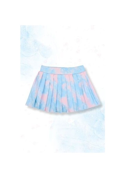 Batik Desenli Şort Etekli Crop Kız Çocuk Sporcu Takım fırsatları