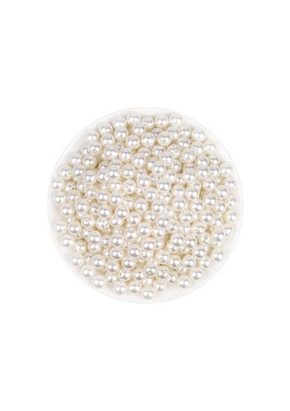 10 mm 250 Adet Inci Boncuk - Krem - Çanta ve Takı Yapımı Için