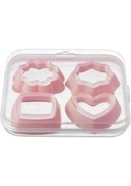 Kurabiye Kalıbı 4 Parça 8 Şekil - Saklama Kutulu modelleri