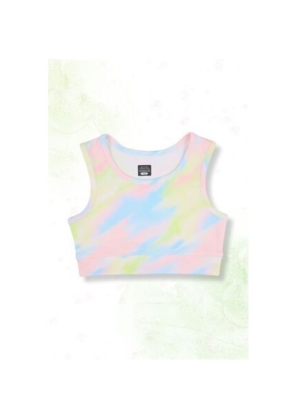 Batik Desenli Şort Etekli Crop Kız Çocuk Sporcu Takım modelleri