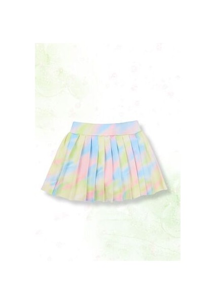 Batik Desenli Şort Etekli Crop Kız Çocuk Sporcu Takım fırsatları