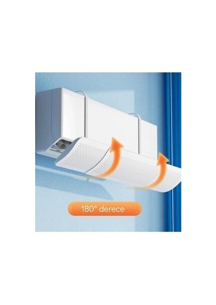 Ayarlanabilir Universal Klima Hava Yönlendirici Delikli Klima Çarpması Önleyici Klima Perdesi 56-90C fiyatları