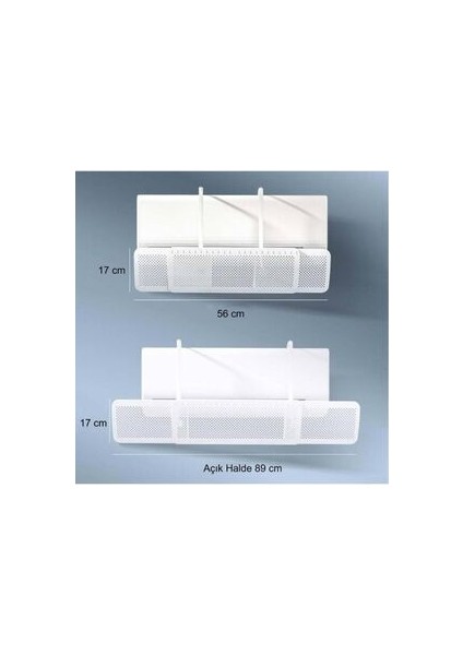 Ayarlanabilir Universal Klima Hava Yönlendirici Delikli Klima Çarpması Önleyici Klima Perdesi 56-90C modelleri