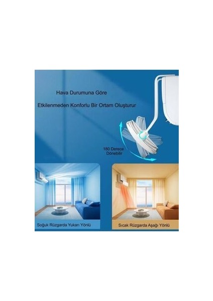 Ayarlanabilir Universal Klima Hava Yönlendirici Delikli Klima Çarpması Önleyici Klima Perdesi 56-90C