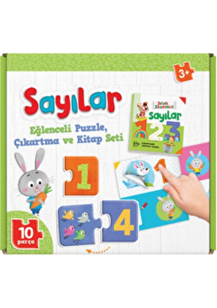 Sayılar Eşleştirme Kartları 20 Parça (Eşleştirme Kartları Stickerlı Sayılar Etkinlik Kitabı)