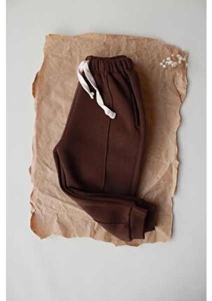 Kahverengi Polarlı Eşofman Altı modelleri