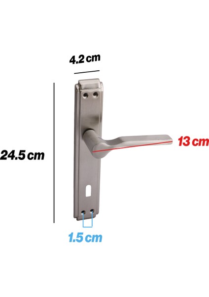 Iç Oda Kapı Kolu Aynalı Sağa Sola Uygun Saten Renk Dış Ahşap Pvc Metal Çelik Kapısı Tutamağı 1 Takım modelleri