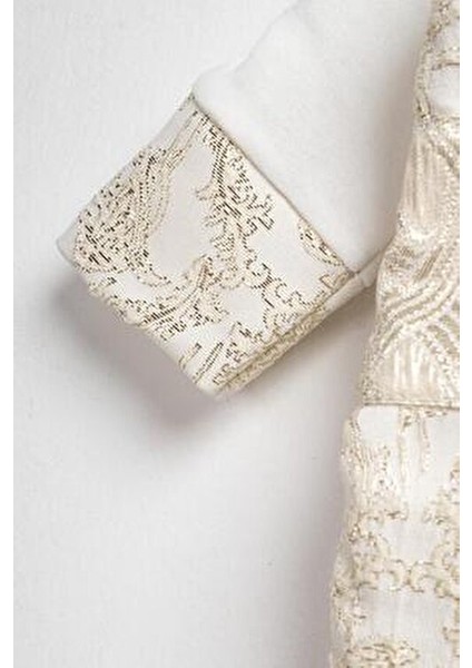 Erkek Bebek Mevlütlük ve Sünnetlik Tulum ve Şapka Seti – Altın Işlemeli Özel Olaylar İçin