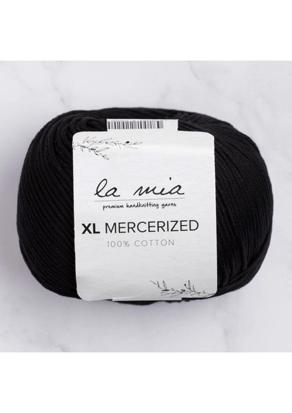 La Mia Xl Mercerized Siyah El Örgü Ipi - 1 - 33758