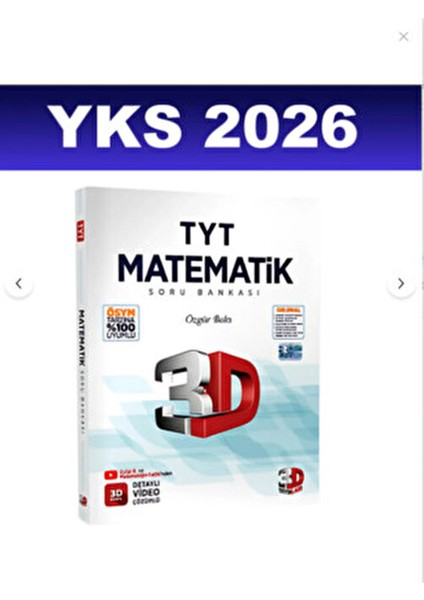 2026 3D Tyt Matematik Soru Bankası