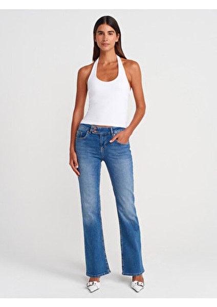 21052 Halter Yaka Top-Beyaz fırsatları