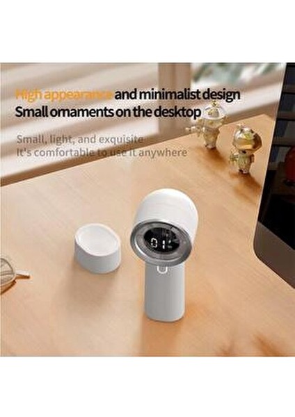 Taşınabilir Mini El Fanı 3 Kademeli Rüzgar Beyaz Sessiz ve Kompakt Tasarım indirimleri