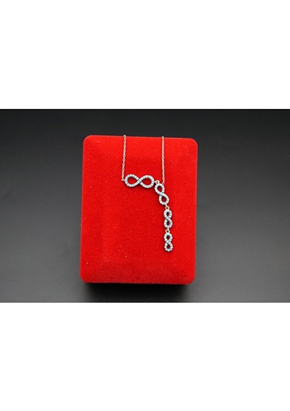 925 Ayar Gümüş Sonsuzluk Kadın Kolye SK00067