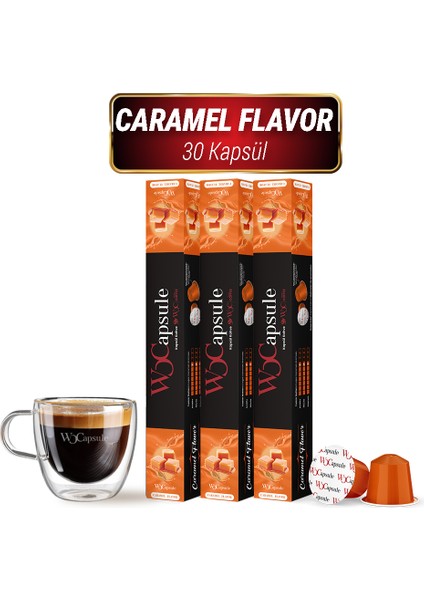 apsule No:6 Caramel Nespresso Uyumlu Kapsül Kahve 30'lu Avantaj Paketi