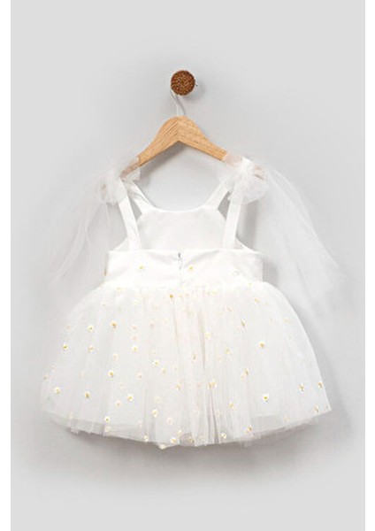 Kız Bebek Elbise Kız Çocuk Elbise Doğum Günü Parti Düğün Elbise Askılı Astarlı Papatya Elbise indirimleri