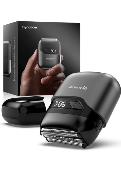 Dyooneer Erkek Tıraş Makinesi | LED Ekranlı, 3D Yüzer Bıçaklı, Islak/kuru Kullanım, Usb-C Hızlı Şarjlı, Ipx7 Su Geçirmez Sakal ve Yüz Tıraş Makinesi