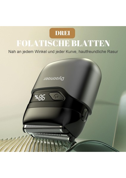 Dyooneer Erkek Tıraş Makinesi | LED Ekranlı, 3D Yüzer Bıçaklı, Islak/kuru Kullanım, Usb-C Hızlı Şarjlı, Ipx7 Su Geçirmez Sakal ve Yüz Tıraş Makinesi modelleri