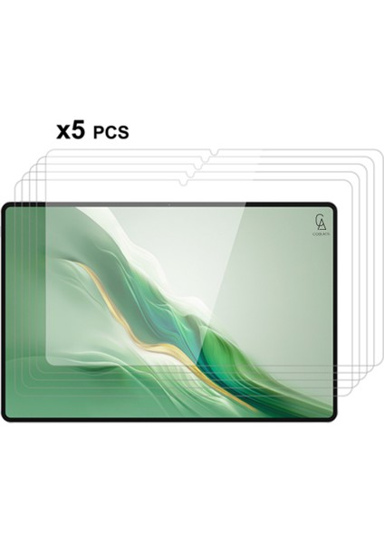 Honor Magic Pad 2 ile Uyumlu Temperli Kırılmaz Cam Ekran Koruyucu 5 Adet