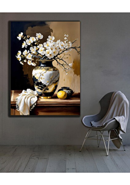 Baharın Şıklığı Dekoratif Kanvas Duvar Tablo modelleri