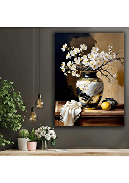 Baharın Şıklığı Dekoratif Kanvas Duvar Tablo indirimleri