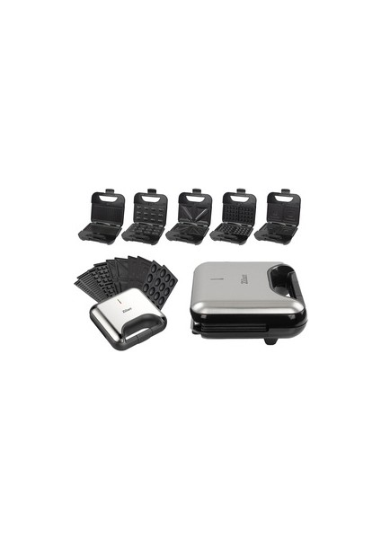 ZLN3932 | 5 In 1 Tost ve Sandviç Makinesi | Değiştirilebilir Plaka | Tost Izgara Waffle Sandviç