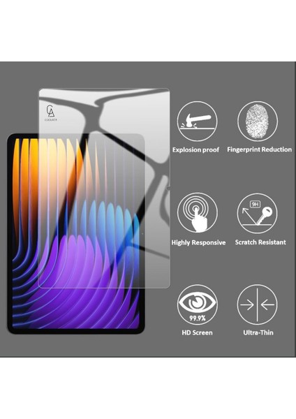 Xiaomi Pad 7 ile Uyumlu Temperli Kırılmaz Cam Ekran Koruyucu 5 Adet modelleri