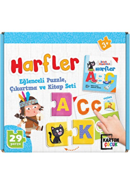 Harfler Puzzle 28 Parça (Puzzle Stickerlı Harfler Etkinlik Kitabı) indirimleri