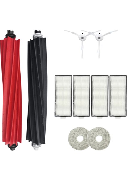 Roborock Q Revo Master Uyumlu 1 Ana Fırça 2 Yan Fırça 4 Filtre 2 Mop