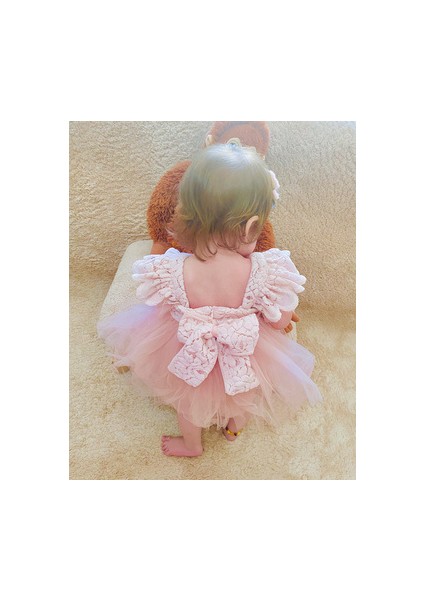 Nomi Bandanalı Kız Bebek Düğün Doğum Günü Özel Gün Mevlüt Romper fırsatları